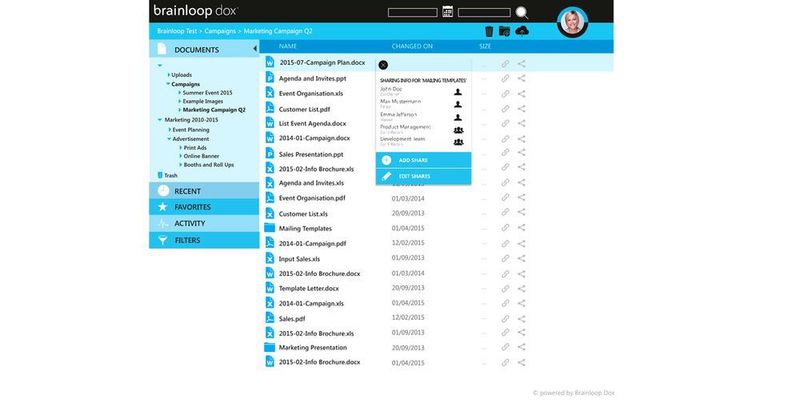 Die Brainloop-Dox-Anwendung in Aktion. (Bild: Brainloop)
