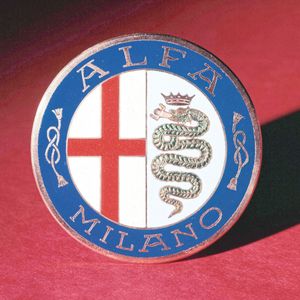 So sah das Alfa-Logo 1910 aus.(Bild:  Alfa Romeo)