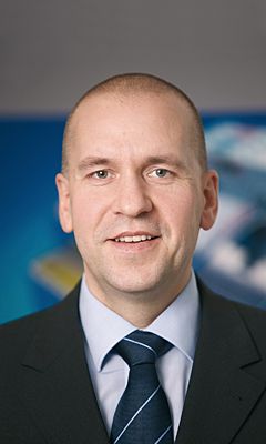 „Die Druckmaschine von morgen wird andere Aufgaben übernehmen als heute, aber sie hat eine große Zukunft als Basistechnologie.“ Dr. Steffen Haack, Geschäftsleitung Vertrieb Fabrikautomation der Bosch Rexroth AG. Bild: Bosch Rexroth (Archiv: Vogel Business Media)
