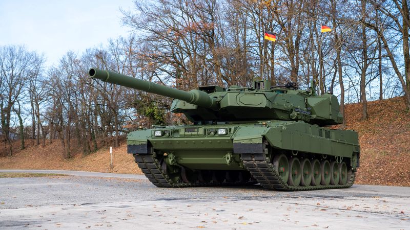 The Leopard 2 A8 includes the Trophy APS as part of its standard configuration.(Copyright:  EuroTrophy)
