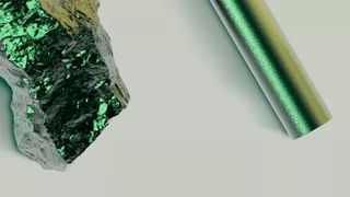 Umweltschonendes Metall. Grüner Stahl, hier nur entsprechend angeleuchtet, ensteht, wenn bei der Verhüttung von Eisen weder Koks noch Kohle genutzt werden, sondern Wasserstoff. In Nordschweden hat man jetzt einen unterirdischen Speicher für das Gas in Betrieb genommen. (Bild: P. Steigerer)