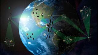 Satelliten in der Erdumlaufbahn: Mithilfe eines speziellen Sensormoduls und eines mehrkanaligen GPS-Empfängers wird die Elektronendichte der Ionosphäre gemessen. (Bild: frei lizenziert)