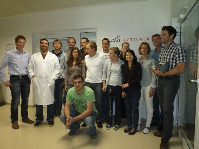 Die Mannschaft in Gauting bei München:  Activaero - Kompetenzzentrum in der Aerosolmedizin. (Bilder: Höltkemeier)