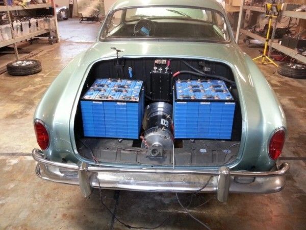 Die Lithium-Ionen-Akkus des Karmann Ghia werden mit Social-Media-Fuel geladen (Bild: Minddrive)
