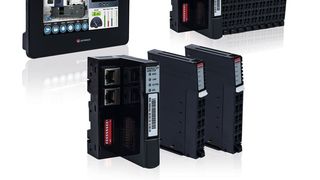 Neu ist die Erweiterung der Unistream HMI+SPS über Ethernet-E/A-Module, deren schmale Bauweise von nur 12 mm Breite wenig Platz auf der DIN-Schiene in- oder außerhalb des Schaltschranks benötigt.  (Spectra)