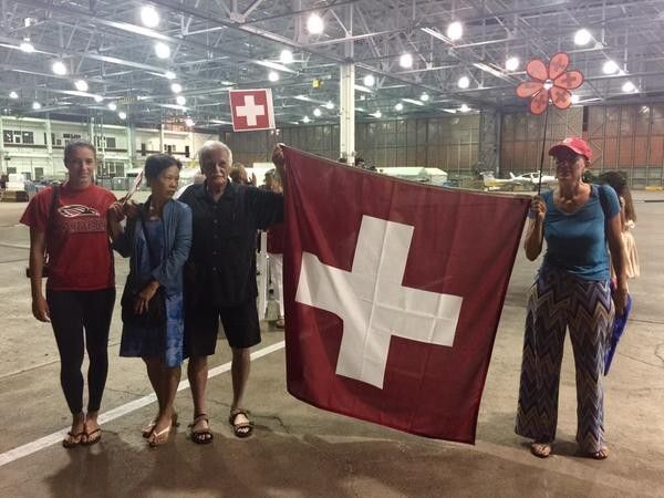 Flug 8 Nagoya - Kalaeloa, Hawaii (USA): Impressionen (Solar Imoulse)