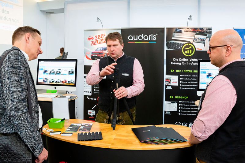 Audaris zeigte auf seinem Stand, wie sich der Onlineverkauf optimieren lässt. (Bild: Stefan Bausewein)