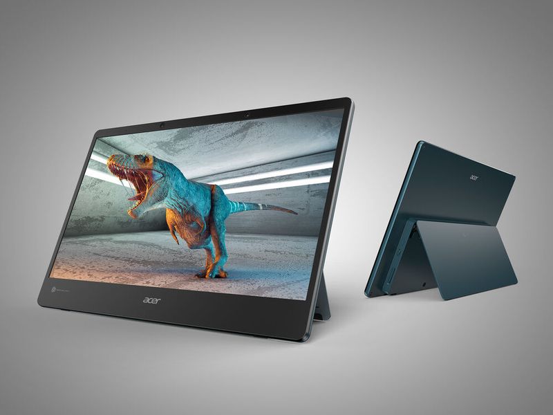 Das Display eignet sich auch als herkömmliches Zusatzdisplay für 2D-Anwendungen und liefert dabei 4K-Auflösung. (Bild: Acer)