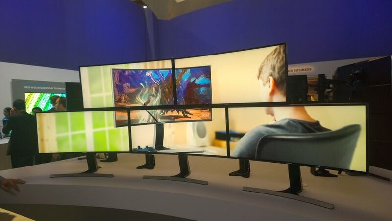 Curved-Displays waren ein ganz großes Thema auf der CES. (Bild: IT-Business)