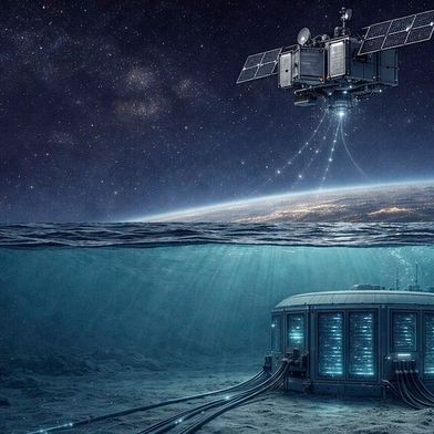 Data centers in orbit are indeed dreams of the future, while data centers under water are already being tested. (Image:Dall-E / AI-generated)