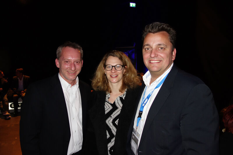 (l.) Markus Kainz, Ingram Micro, mit Barbara Meister und Sven Dunker, Seagate (Bild: IT-BUSINESS)