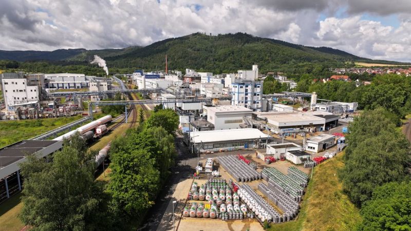 Die Produktionsstätte von Albemarle in Langelsheim.(Bild:  Albemarle Coporation)