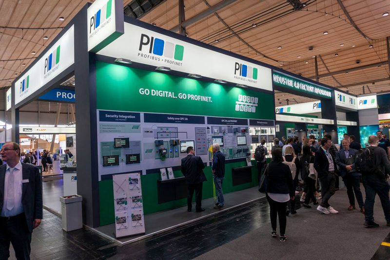 Die Profibus Nutzerorganisation zeigte an ihrem Stand Vielfältiges rund um das Thema industrielle Kommunikation. Entsprechende Ethernet-basierte Systeme stellen das Bindeglied zwischen Automatisierung und Informationstechnik dar. Die Integration von TSN, also Time-Sensitive Networking, in Profinet zählt nach wie vor zu einem der aktuell wichtigsten Themen der Nutzerorganisation. Im kommenden Jahr sollen dann auch erste Test Cases bereitstehen. (Bild: Vogel Communications Group)