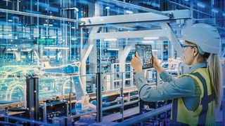 Wettbewerbsfähig dank Virtual-Twin-Technologie: Die erforderliche digitale Durchgängigkeit ist mit der 3D-Experience-Plattform von Dassault Systèmes umsetzbar. (Bild: Gorodenkoff Productions OU - [M] KI generiert)