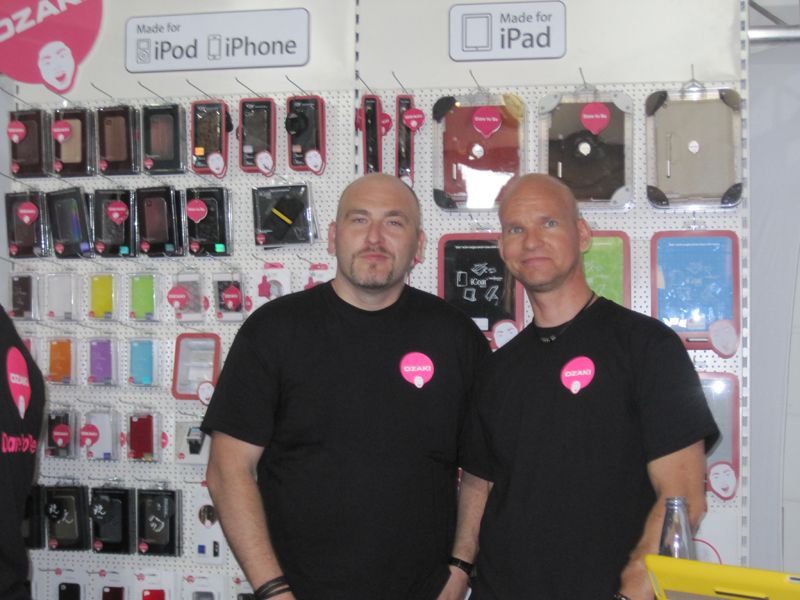 Sebastian Maindok und Rainer Hann (menatwork) freuten sich über einen gelungenen Messetag. (Archiv: Vogel Business Media)