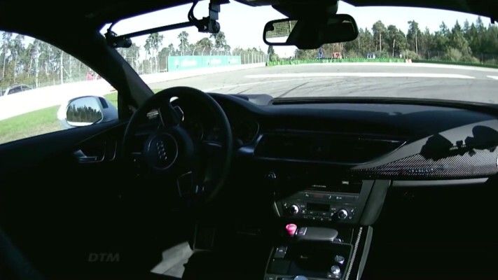 Der Audi RS 7 concept am Limit: fahrerlos rund um den Hockenheimring (Audi)