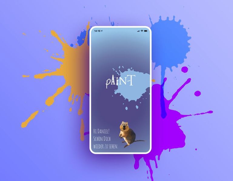 Der Willkommens-Screen (smart-Q)