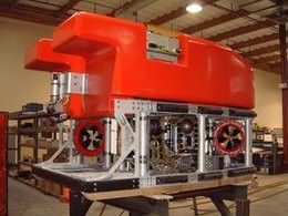 Ende 2002 war es soweit: die Plattform Marum Quest 5 war fertig zur Ausstattung mit weiteren Systemen (Bild: MARUM − Zentrum für Marine Umweltwissenschaften, Universität Bremen)