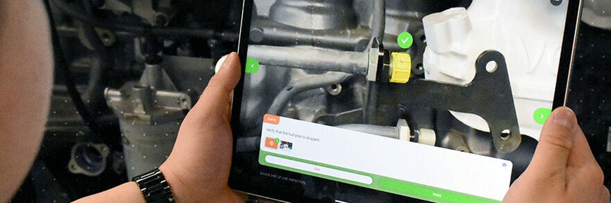 KI-gestützte visuelle Inspektion mit Vuforia Step Check von PTC. (Bild: PTC)