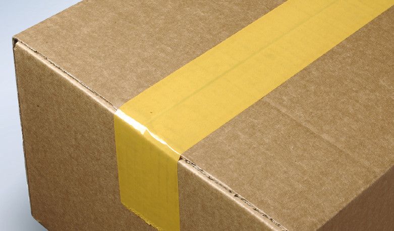 Mit Tesa-Security-Seal verschlossener Karton. (Archiv: Vogel Business Media)