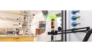 Abb. 1: Moderne Geräte kommunizieren mit einem „smarten“ Sensor, bei dem die analogen Messwerte bereits im Sensor digitalisiert werden. Die Datenübertragung kann kabelgebunden oder kabellos erfolgen. (Bild: Xylem Analytics Germany)