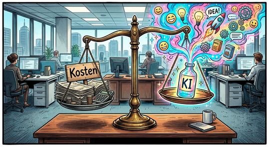 Wer mit KI nur Kosten senken will, hat die eigentliche Wirkung noch nicht verstanden.(Bild:  Gemini / KI-generiert)