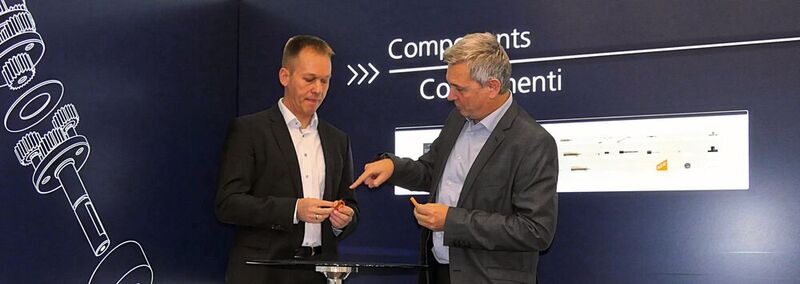 Die beiden Gesprächspartner: CEO Steffen Pruchnik (links) und Verkaufsleiter Rolf Leitner.
