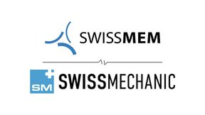 Faute de soutien suffisant du côté de Swissmechanic, Swissmem abandonne le projet de fusion avec Swissmechanic. (Source : Logos Swissmem / Swissmechanic. Image IA Claude.)