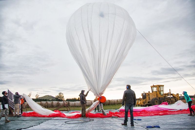 Testlauf des Project Loon in Neuseeland (Google)