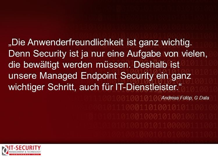 Andreas Fülöp, G Data, zur IT-Security Conference 2016. #itseccon (AMATHIEU - Fotolia.com)