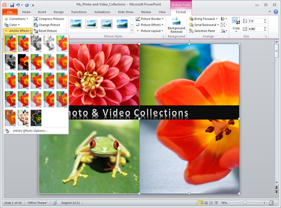 Powerpoint 2010 bringt noch mehr Funktionen zur Bildbearbeitung und -gestaltung mit und macht so manch zusätzliches Tool überflüssig. (Archiv: Vogel Business Media)