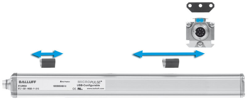 Die Micropulse-Systeme in der hohen Schutzart IP 67  ertragen hohen Vibrations- und Stoßbelastungen klaglos. (Bild: Balluff)