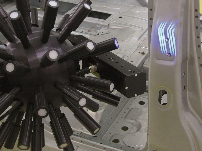 Kalibrierobjekt mit Sensor. ( 3mainz, Metronom Automation)