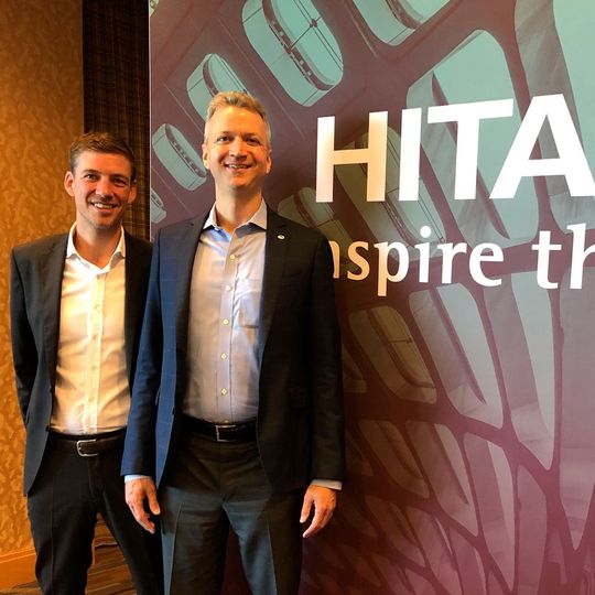 Philipp Uhl und Brian Householder beim Interview-Termin.(Bild:  Hitachi Vantara)