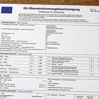 Wer ein Auto exportiert, kann eine CoC gut gebrauchen. (Bild: Sp-x/KI-generiert)