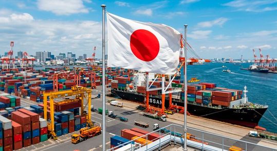 Die Analysten lagen mal wieder daneben, denn Japan konnte sein Exportvolumen weit stärker erhöhen, als prognostiziert. Hier einige Zahlen und Fakten, zur wirtschaftlichen Situation Nippons ...(Bild:  KI-generiert)