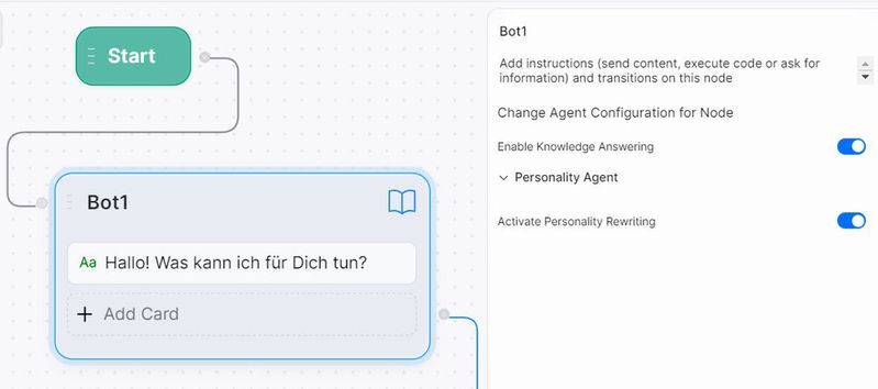 Aktivieren der „Persönlichkeit“.