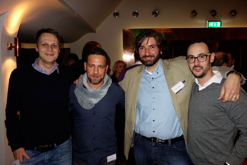 (v. l.) Sebastian Baumeister und Frank Brühne, ITZ, Torsten Zander und Daniel Krüger, Delo (Bild: IT-BUSINESS)