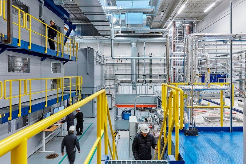The demonstration unit for the production of bio-based monoethylene glycol (MEG)	in Lyngby, Denmark.   (Haldor Topsoe)
