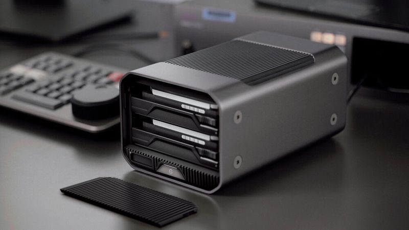 G-Dive Project 2 ist ein 2-Bay-RAID-System mit Thunderbolt-Schnittstelle. (Bild: Western Digital)