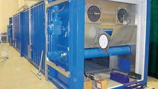 Die Trockner-Container sind wetterfest, variabel einsetzbar, robust und schnell verfügbar. (Bild: GKD)