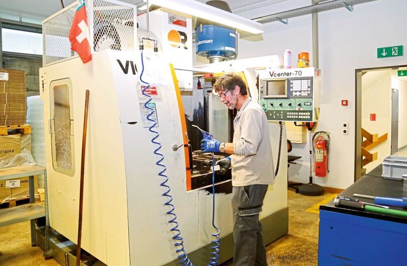 Die erste Victor-Maschine, das vertikale Bearbeitungszentrum VC-70, aus dem Jahr 2000 ist immer noch bei gleicher Qualität produktiv. (Anne Richter, SMM)