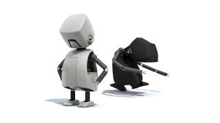 Das Roboterpärchen Pushya Pullya hat es faustdick hinter den Ohren (Archiv: Vogel Business Media)