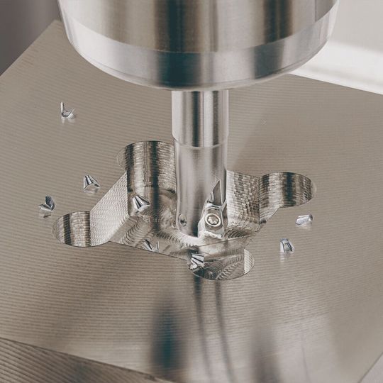 The new Adddofeed uses small size 02 inserts with a 4 mm inscribed circle and offers close pitch cutter bodies. The new Adddofeed uses small size 02 inserts with a 4 mm inscribed circle and offers close pitch cutter bodies.