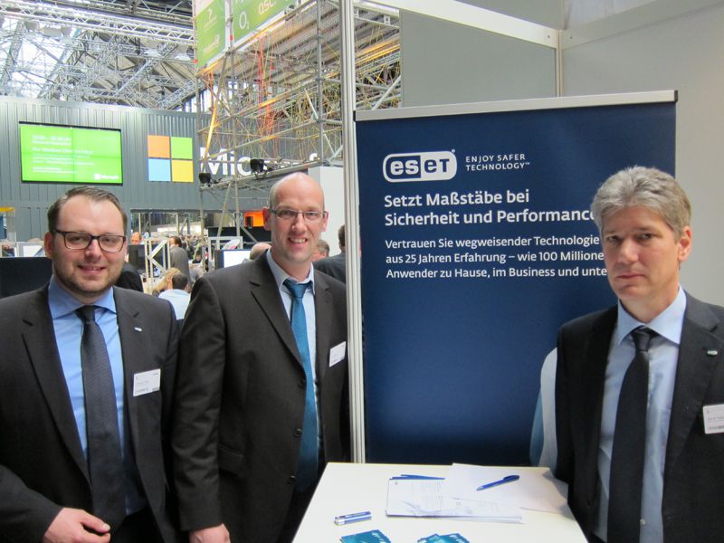 Das ESET-Team (v. l.): Christoph Preetz, Peter Röder und Daniel Stephan (Bild: IT-BUSINESS)
