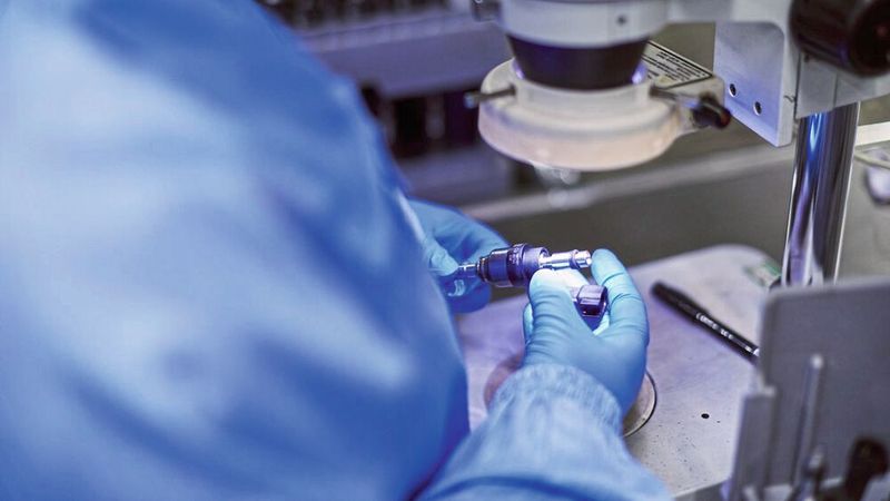 Die Delphi-Einspritzung Multec 14 für Ottomotoren liefert einen Einspritzdruck von bis zu 350 bar. (Bild: John Wildgoose)