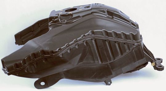 This motorcycle tank is a joint development by BMW Motorrad and Röchling Automotive Italia S.r.l. in cooperation with Lanxess. This motorcycle tank is a joint development by BMW Motorrad and Röchling Automotive Italia S.r.l. in cooperation with Lanxess.