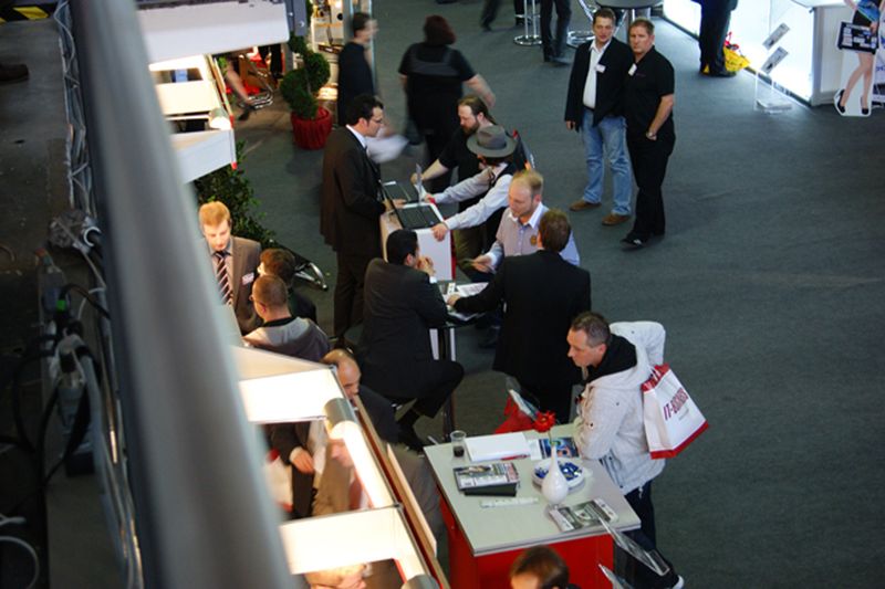 Hochbetrieb herrschte bei den Drucker-Linien. (Archiv: Vogel Business Media)