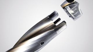 Bild 1: Kundenspezifischer Wechselkopfbohrer mit hartgelötetem PKD-Einsatz. (Bild: Kennametal)