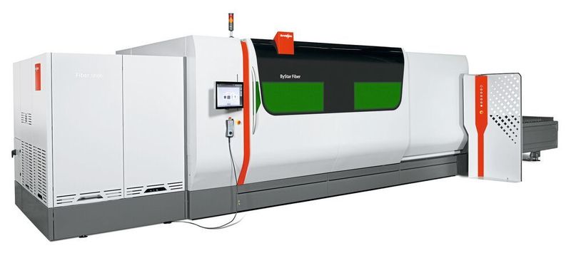Bystronic zündet nach eigenen Worten mit der Bystar Fiber samt 12-kW-Laserschneidkopf eine neue Stufe in Sachen Laserstrahlschneiden in Metall.  (Bystronic)